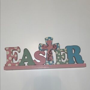 Hobby Lobby Easter Polka Dot table Art